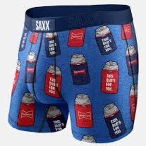 Saxx Vibe Budweiser Stretch Boxer Briefs Size S NEW